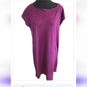 Eileen Fisher hemp/organic cotton Tshirt dress Sz S (fits Med too)